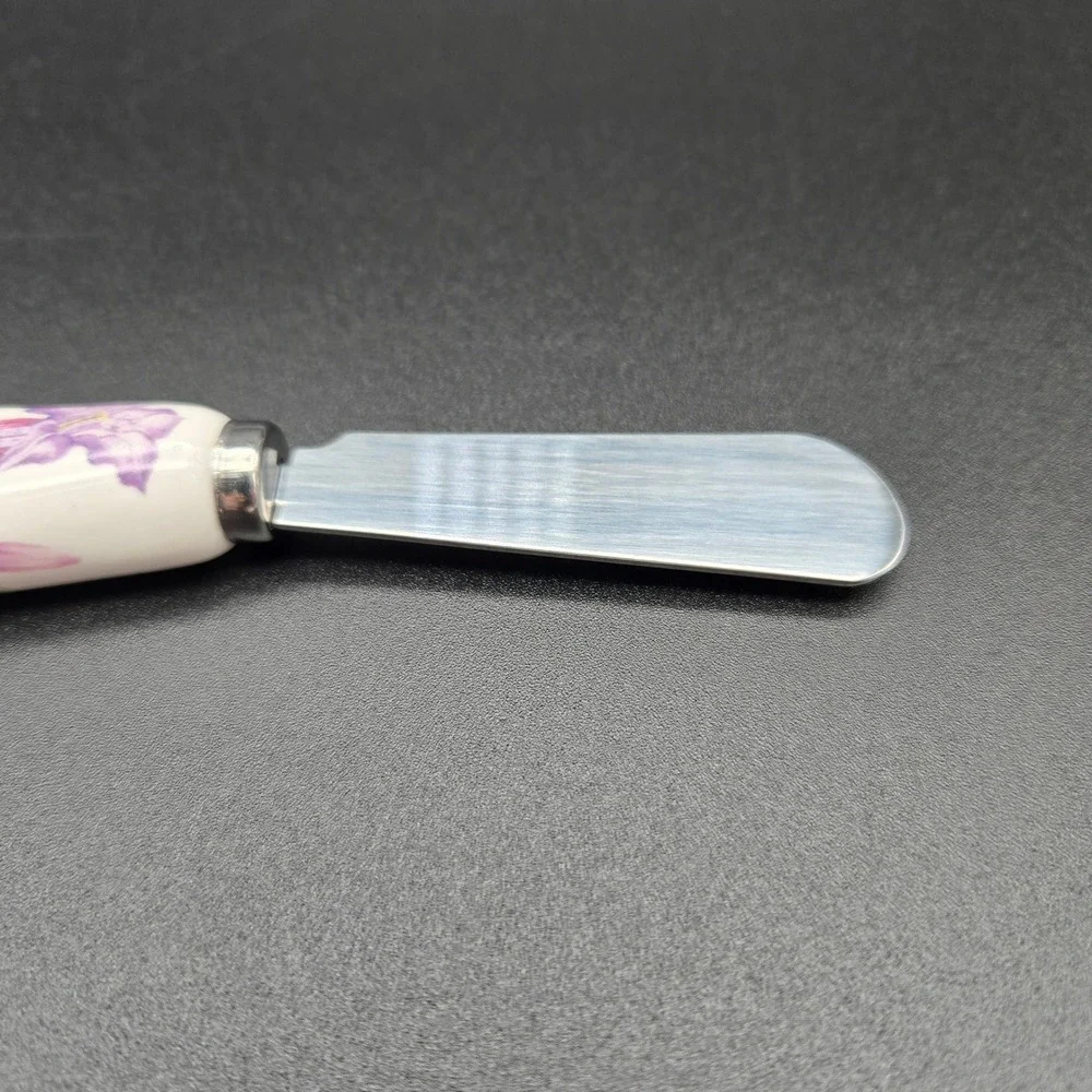 Lenox Butterfly Meadow Single Cheese Spreader Floral Ladybug Cottagecore